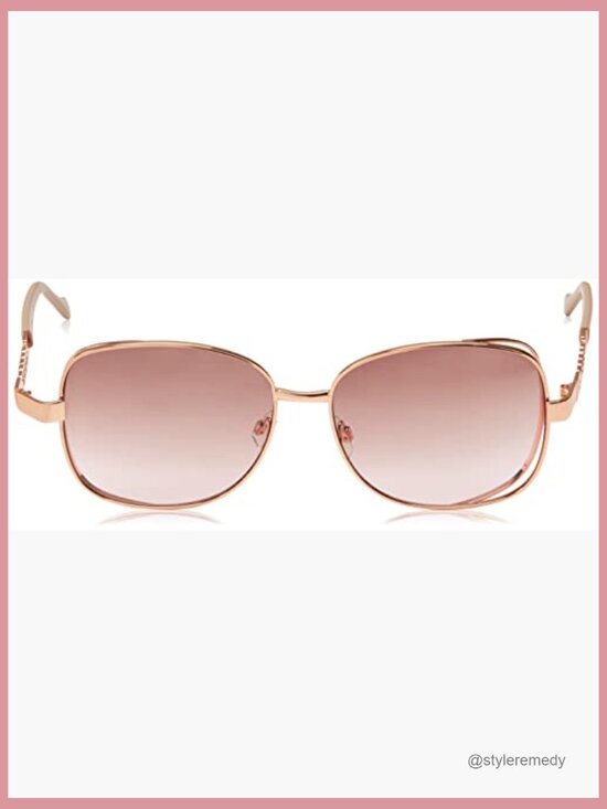 Metal Frame Oversized Square Sunglasses with UV400 Protection main image 6